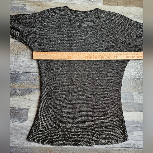 Ralph Lauren Black Label Women's Medium  Metallic Ribbed Knit Sparkly - Picture 7 of 9